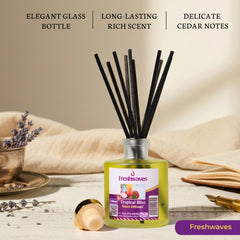 Freshwaves Tropical Bliss Reed Diffuser 150ml – Best Reed Diffusers with Elegant Reed Sticks