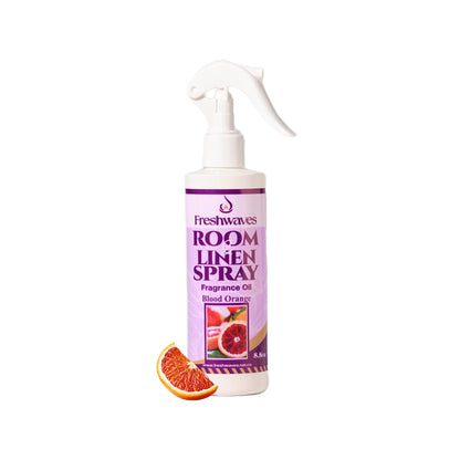 Freshwaves Blood Orange Room & Linen Spray 8.8oz – White Trigger Diffuser Spray Bottle