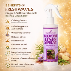 Ginger & Saffron Citronella Room & Linen Spray 8.8oz