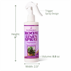 Freshwaves Rosemary Sage Room & Linen Spray 8.8oz – White Trigger Diffuser Spray Bottle