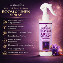 Black Violet & Saffron Room Linen Spray