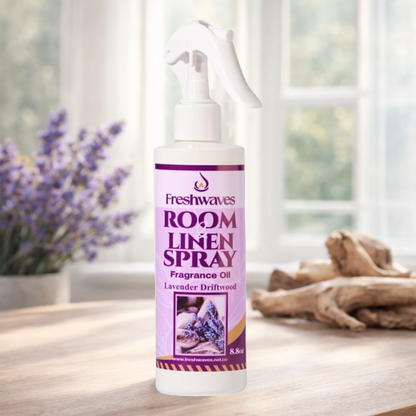 Freshwaves Lavender Driftwood Room & Linen Spray, 8.8oz Fragrance Oil Diffuser Spray Bottle