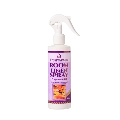 Freshwaves Autumn Accord Room & Linen Spray 8.8oz – White Trigger Diffuser Spray Bottle