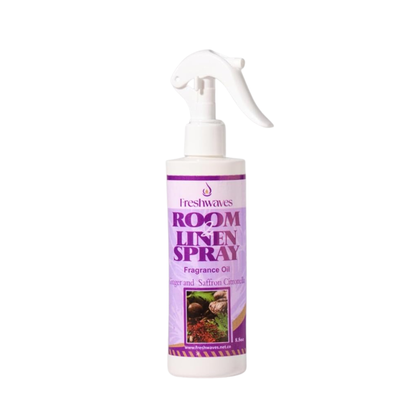 Freshwaves Ginger & Saffron Citronella Room & Linen Spray 8.8oz – Diffuser Spray Bottle